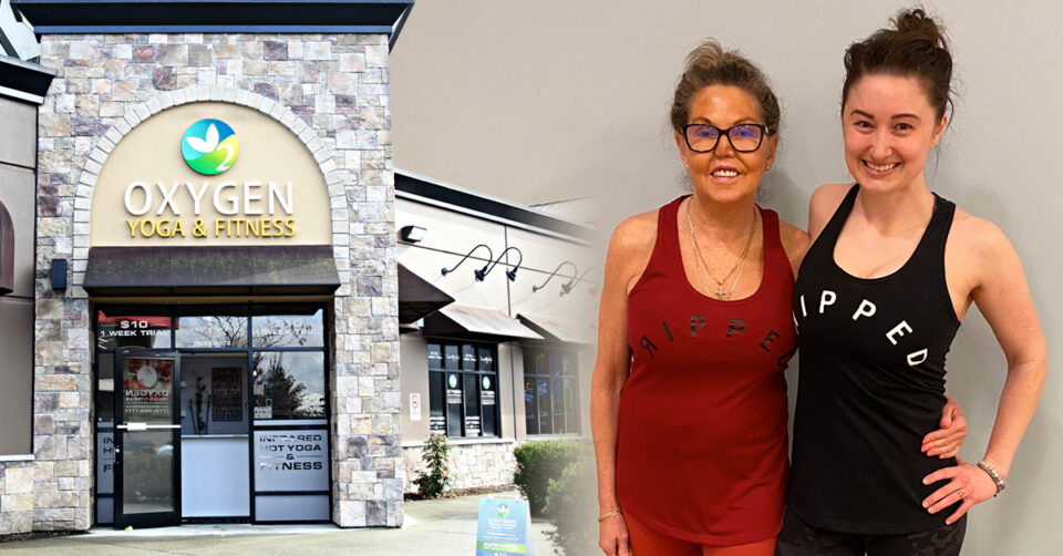 Oxygen Yoga & Fitness franchisees Suzanne and Lori Collins