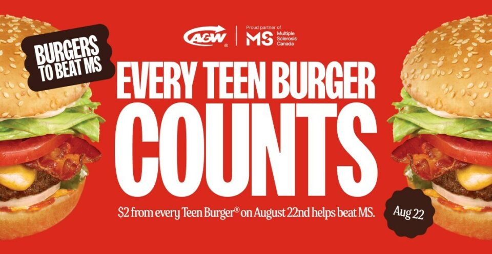 A&W Burgers to Beat MS Day 2024 (CNW Group/A&W Food Services of Canada Inc.)