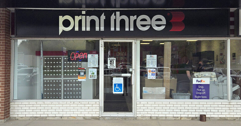 Print Three Franchise location exterior