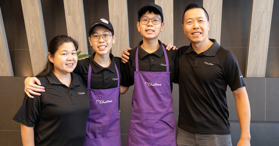 Victor Kwan of Chatime Canada and his family