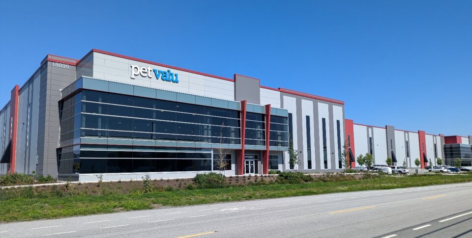 Pet Valu’s new distribution centre in Surrey, British Columbia