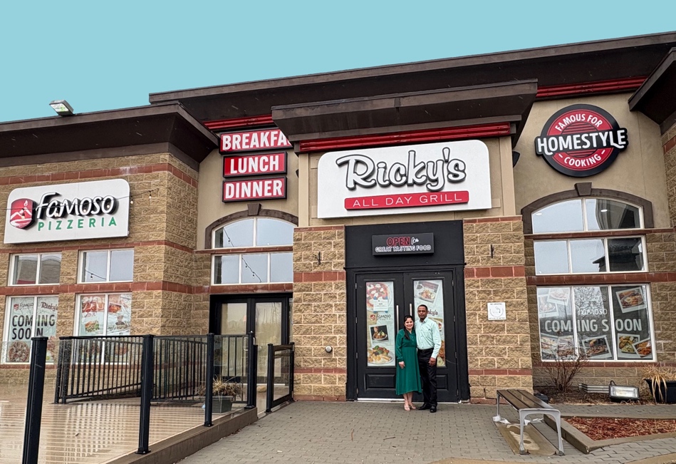 Ricky's All Day Pizzeria and Famoso Neapolitan Pizzeria restaurant exterior in Fort McMurray
