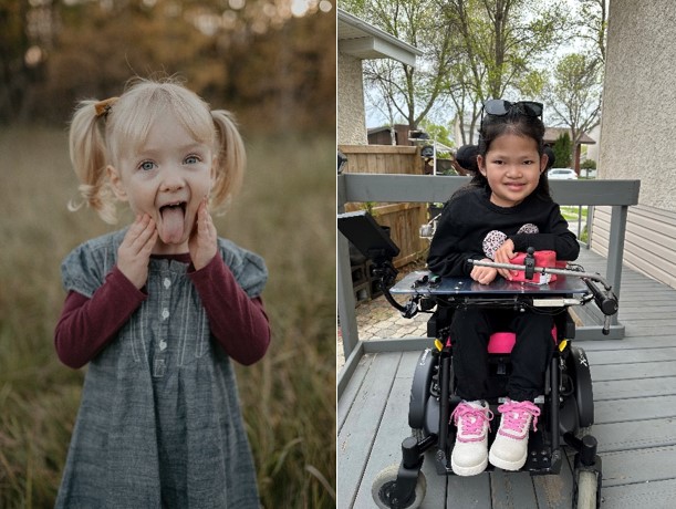 Emma (left), age 5, wishes to go to the ocean. Alyanah (right), age 10, wishes for a home entertainment centre. Pita Pit’s fundraising campaign supports Make-A-Wish Canada in granting wishes like theirs from May 12 to June 8, 2025