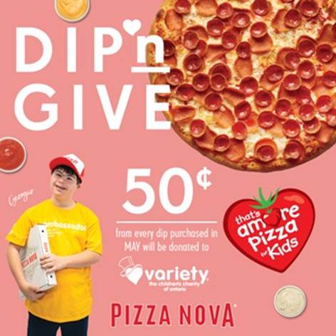 Pizza Nova Dip'n Give promotional photo